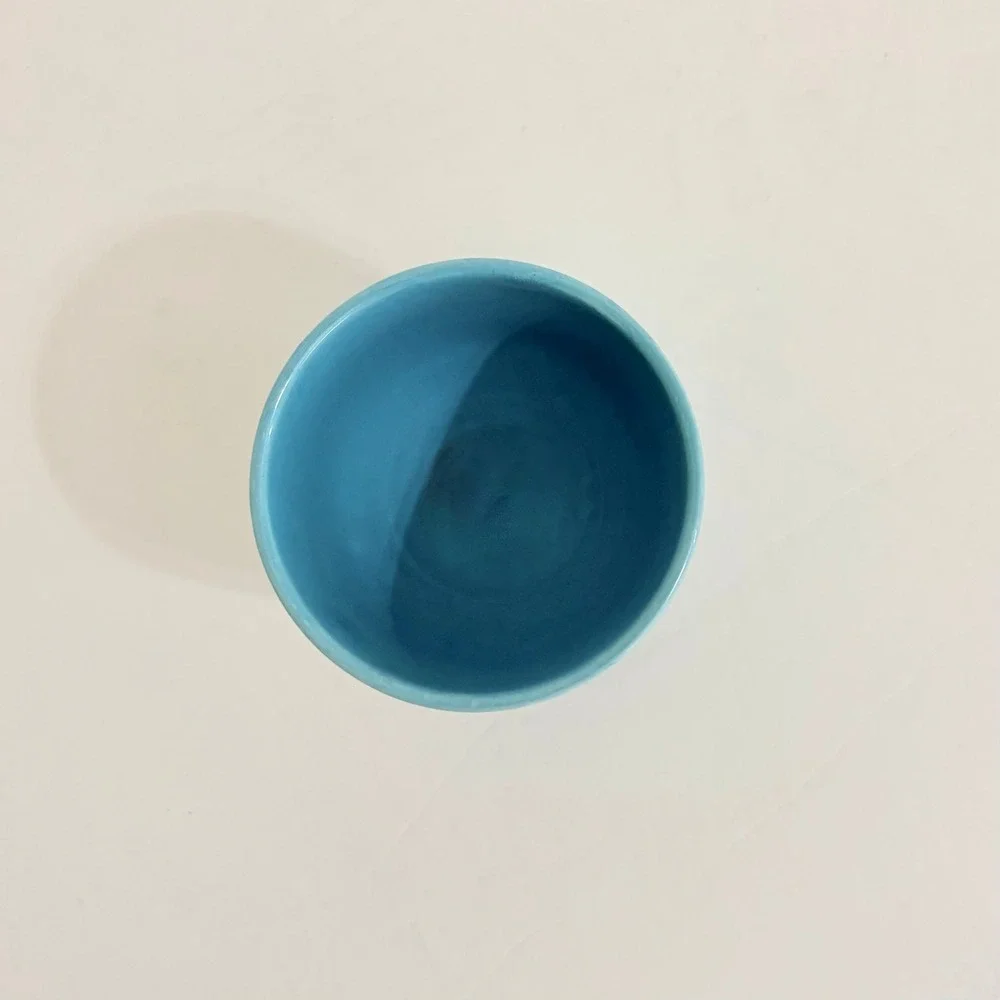 Vintage Homer Laughlin FIESTA Turquoise Egg Cup 3